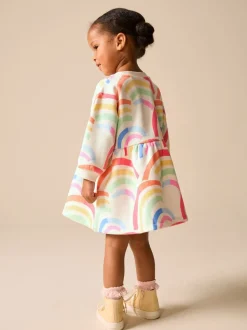 Regenboog - Sweaterjurk (3 mnd-7 jr)