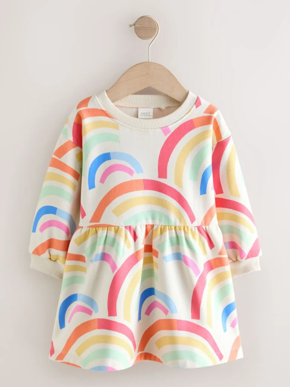Regenboog - Sweaterjurk (3 mnd-7 jr)