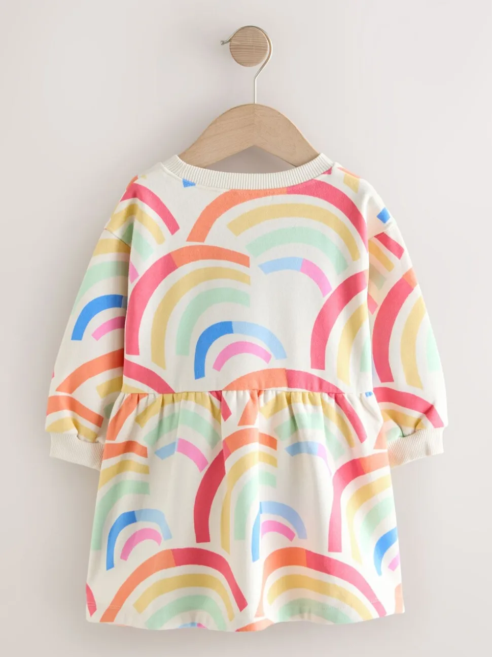 Regenboog - Sweaterjurk (3 mnd-7 jr)