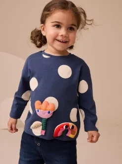 Regenboog - Tops met lange mouwen set van 4 (3mnd - 7 jr)