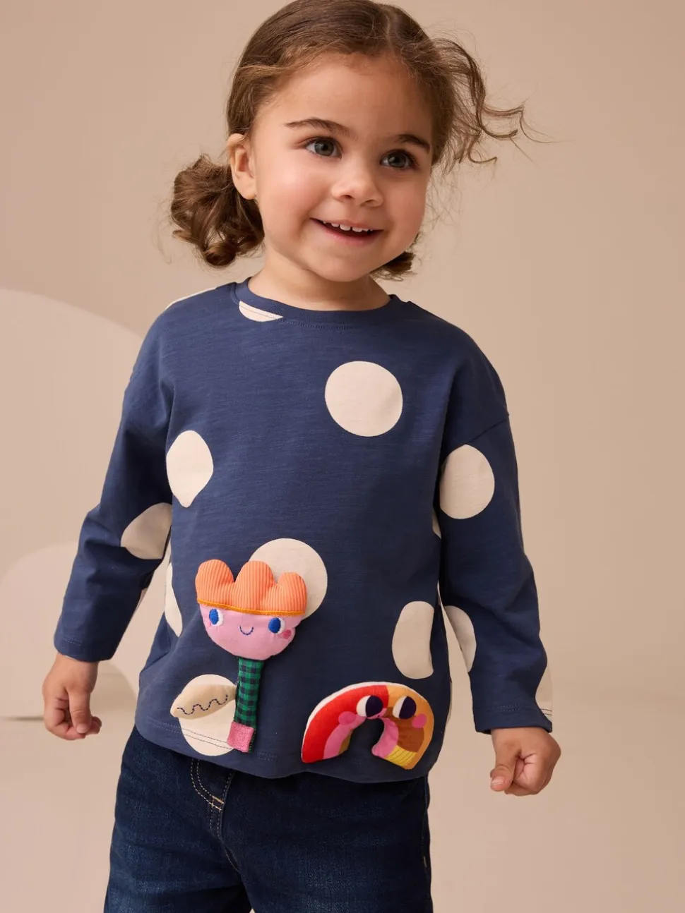 Regenboog - Tops met lange mouwen set van 4 (3mnd - 7 jr)