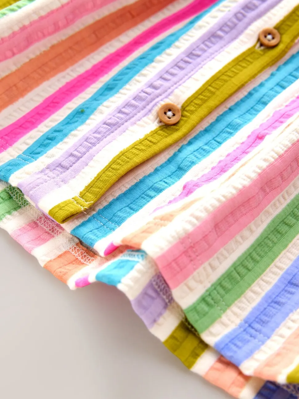 Regenboog - Zomerjurk met kraag (3mnd -7jr)