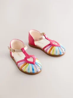 Regenboogprint - Fisherman Heart Occasion Sandals