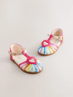 Regenboogprint - Fisherman Heart Occasion Sandals