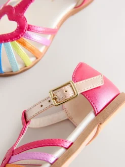 Regenboogprint - Fisherman Heart Occasion Sandals
