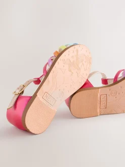 Regenboogprint - Fisherman Heart Occasion Sandals