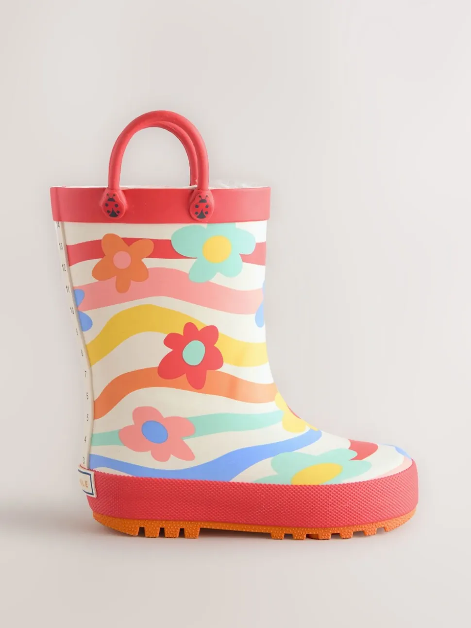 Regenboogprint - Laarzen met handgreep