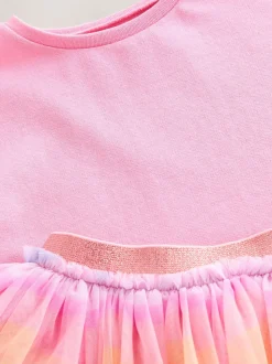 Regenboog/roze - Set van top en tutu-rok (3mnd-7jr)