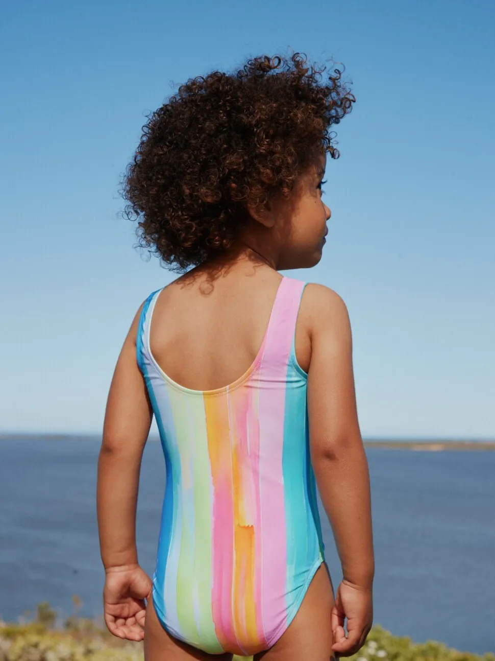 Regenboogstrepen - Badpak (3 mnd-10 jr)
