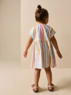 Regenboogstrepen - Jersey Dress (3mths-7yrs)
