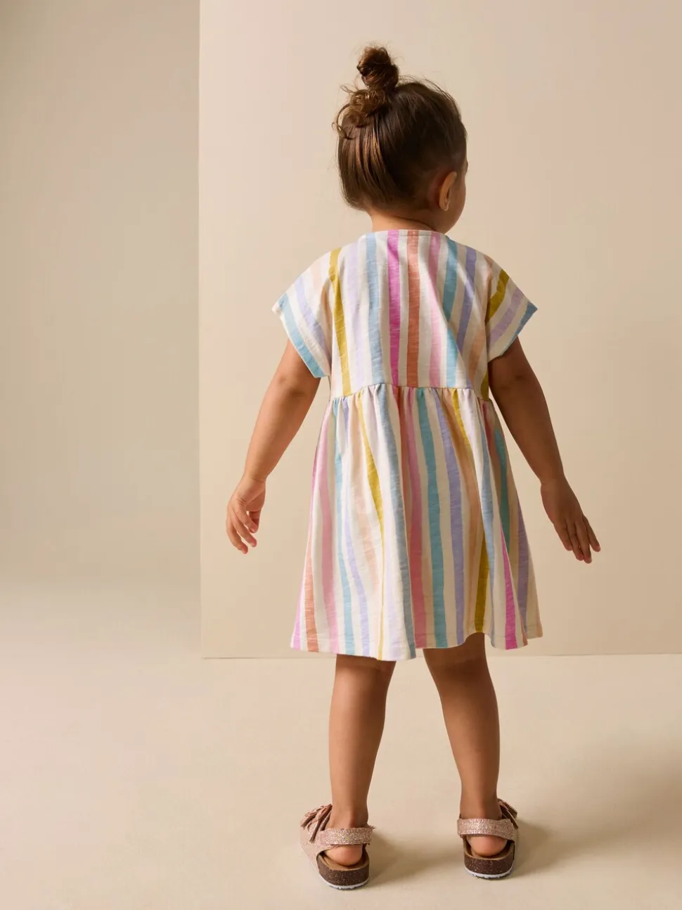 Regenboogstrepen - Jersey Dress (3mths-7yrs)
