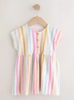 Regenboogstrepen - Jersey Dress (3mths-7yrs)