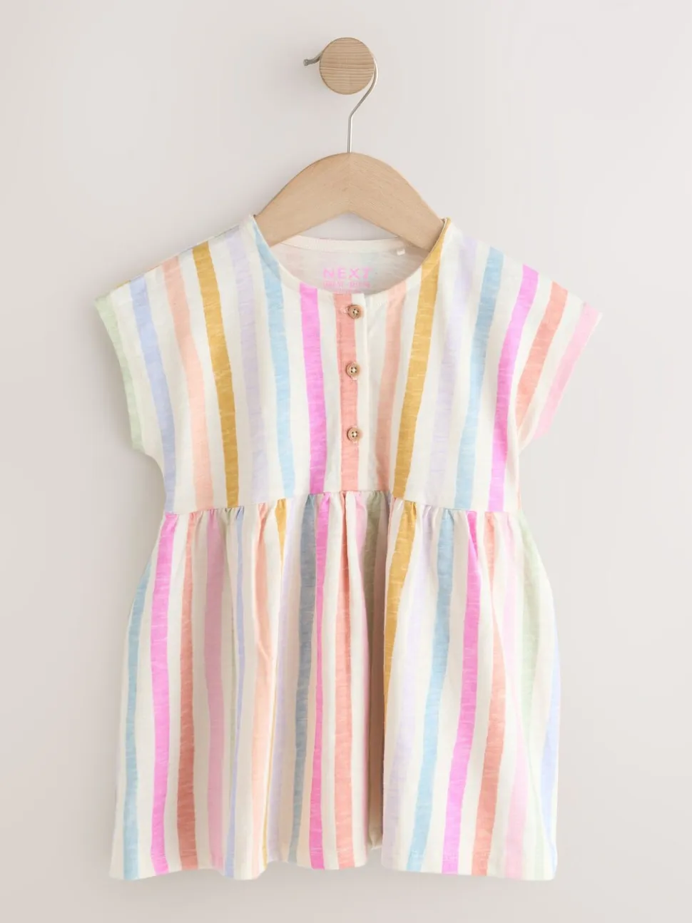 Regenboogstrepen - Jersey Dress (3mths-7yrs)