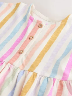 Regenboogstrepen - Jersey Dress (3mths-7yrs)
