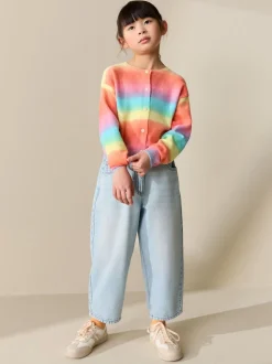 Regenboogstrepen - Vest met knopen (3-16jr)
