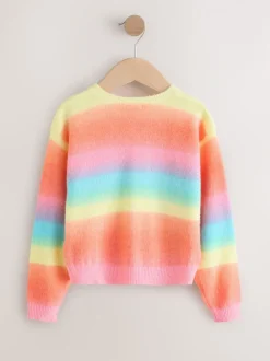 Regenboogstrepen - Vest met knopen (3-16jr)