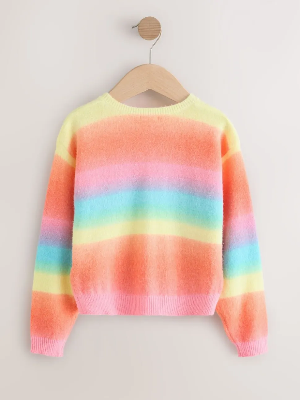 Regenboogstrepen - Vest met knopen (3-16jr)