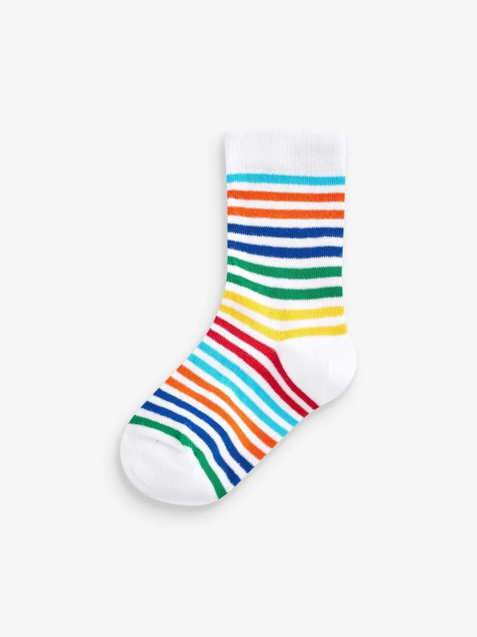 Regenboogstrepen met vervoersprint - Verpakking van 7 paar sokken met hoog aandeel katoen