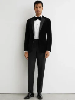 Reiss - Ace - Klassieke fluwelen single breasted blazer