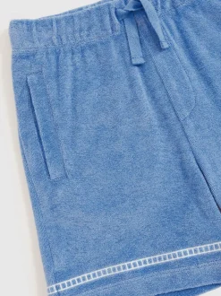 Reiss Chesley Towelling Brand-Embroidered Shorts