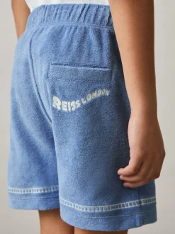 Reiss Chesley Towelling Brand-Embroidered Shorts