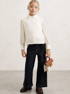 Reiss Elia Scallop-Edge Button-Through Shirt