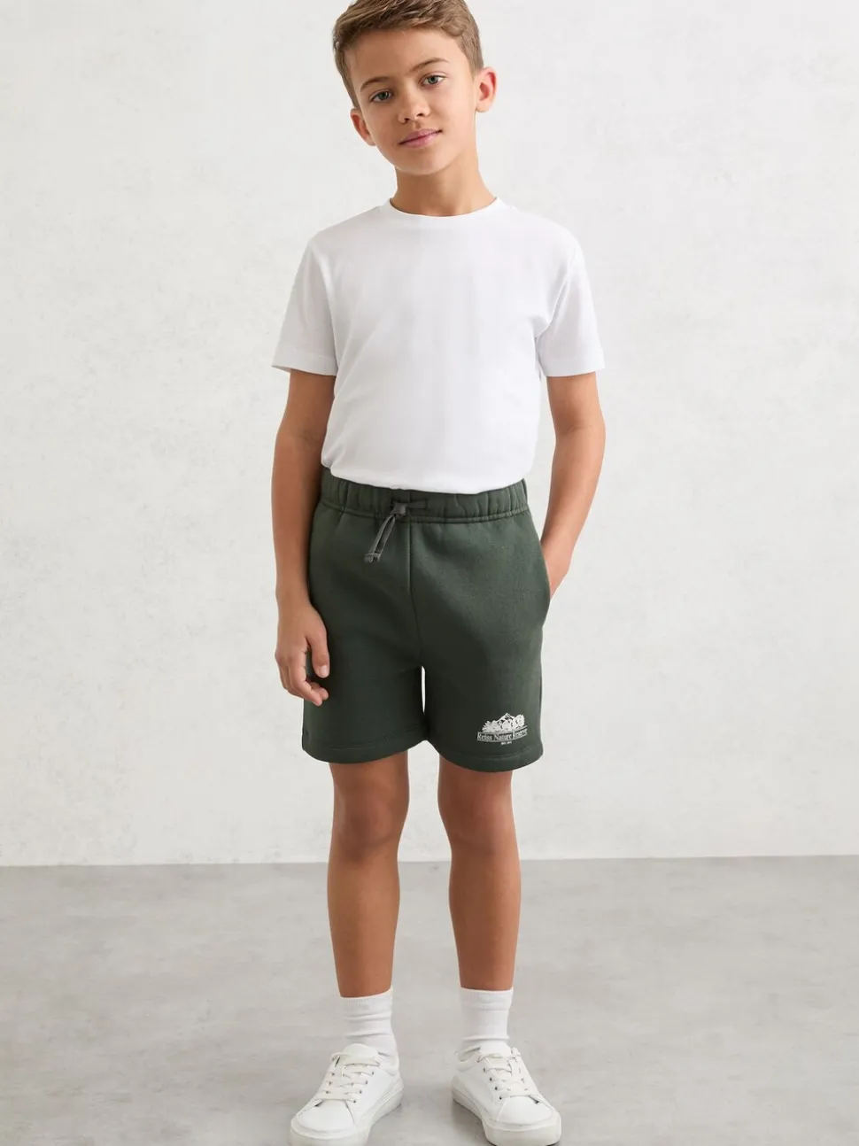 Reiss Evan Cotton-Blend Nature Reserve Shorts