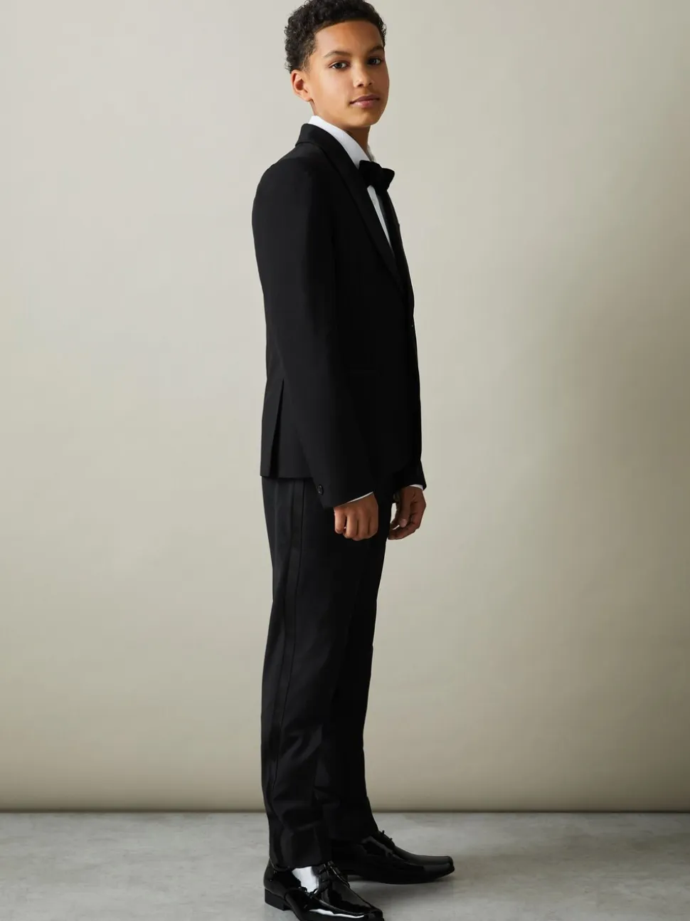 Reiss Knightsbridge Single-Breasted Tuxedo Blazer Wool-Blend