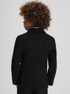 Reiss Knightsbridge Single-Breasted Tuxedo Blazer Wool-Blend