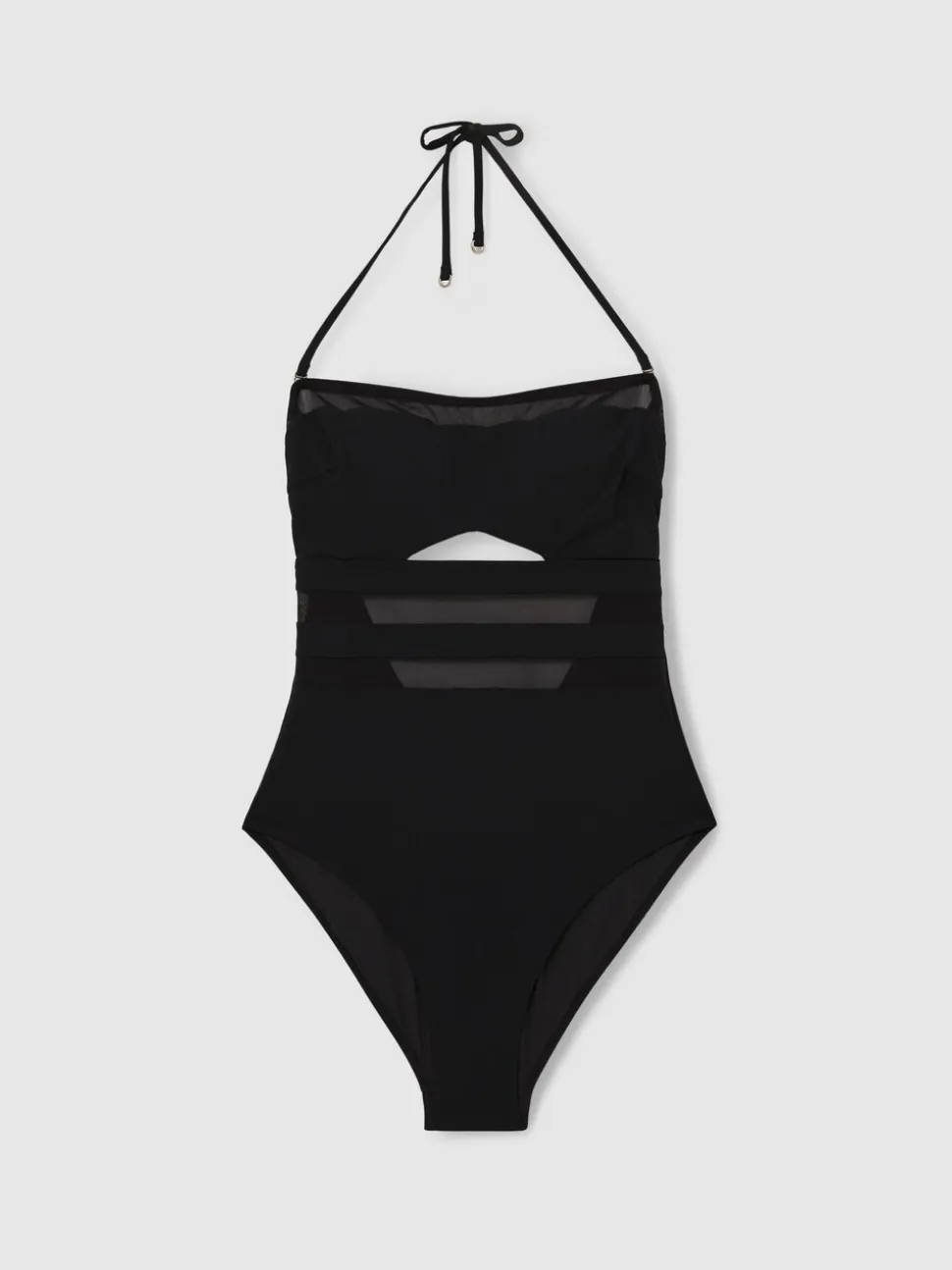 Reiss Luna Underwired Bandeau Cut-Out Swimsuit