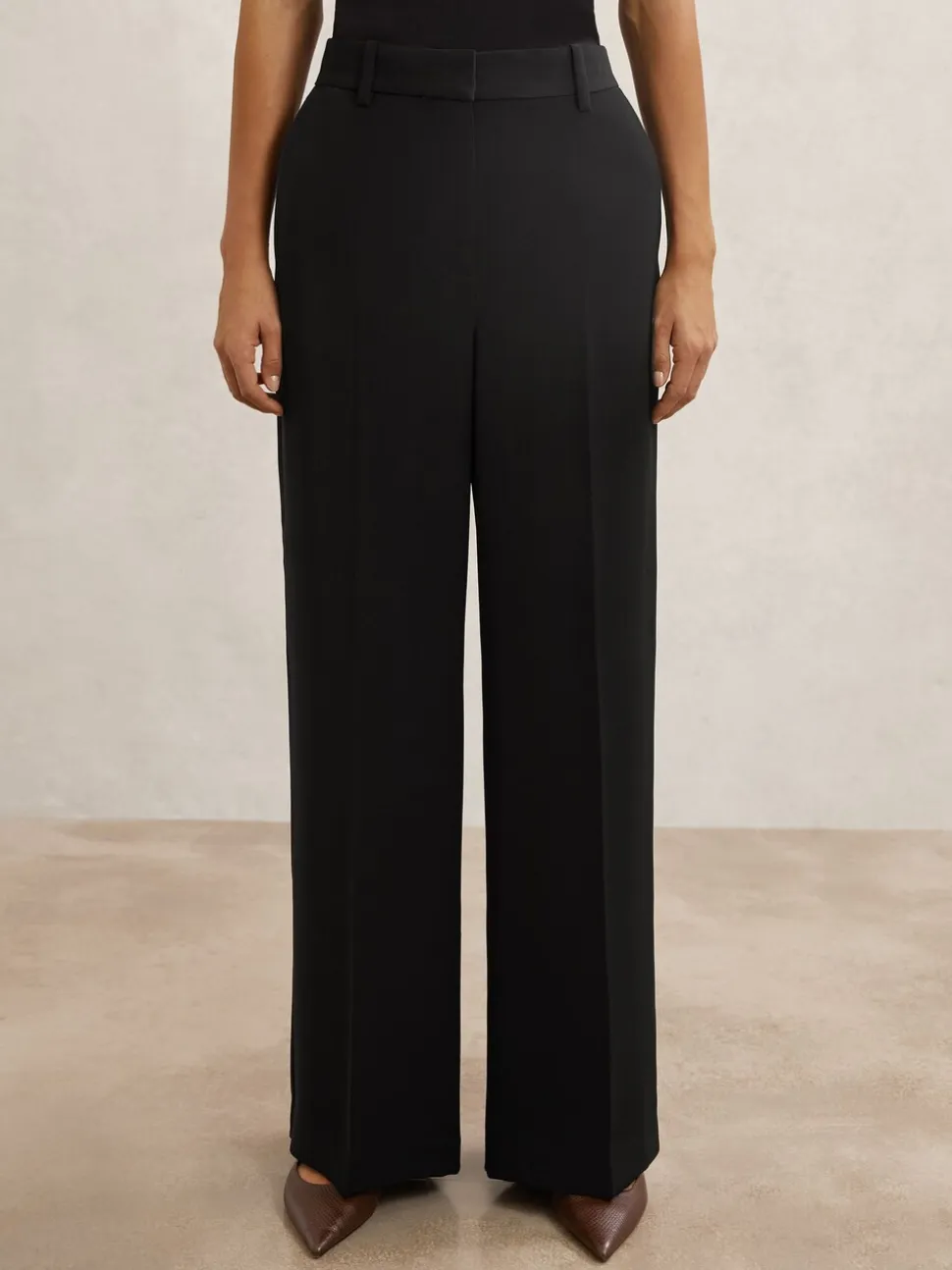 Reiss Margeaux broek met wijde pijpen