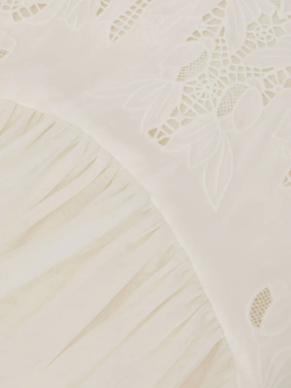 Reiss Phoebe Lace-Detail Tulle-Skirt Dress
