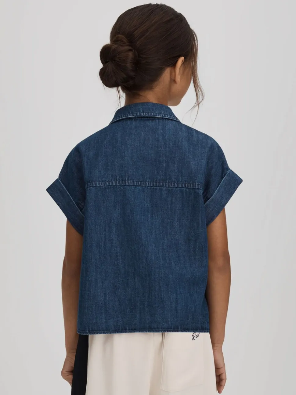 Reiss Sandie overhemd van denim met versiering