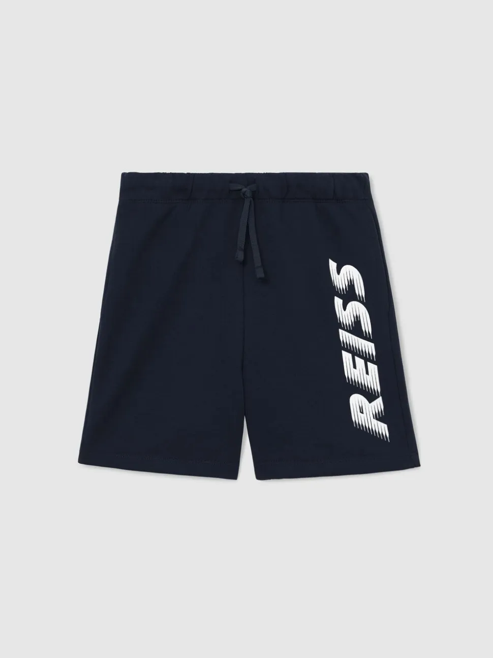 Reiss Terek Cotton Logo-Print Drawstring Shorts