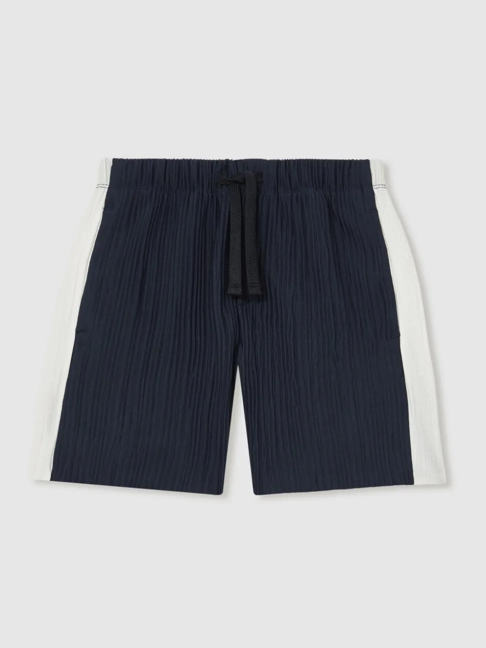Reiss Tino Plissé Colour-Block Shorts