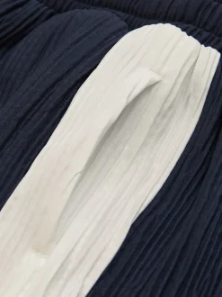 Reiss Tino Plissé Colour-Block Shorts