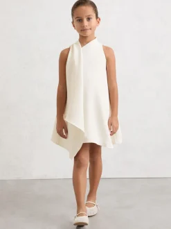 Reiss Zoe Draped Sleeveless Shift Dress