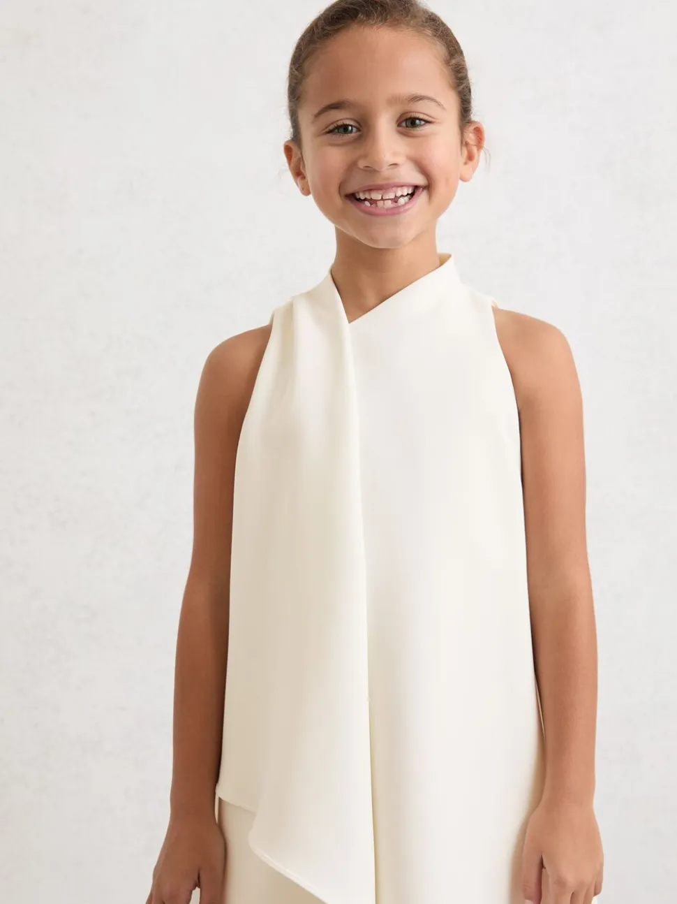 Reiss Zoe Draped Sleeveless Shift Dress