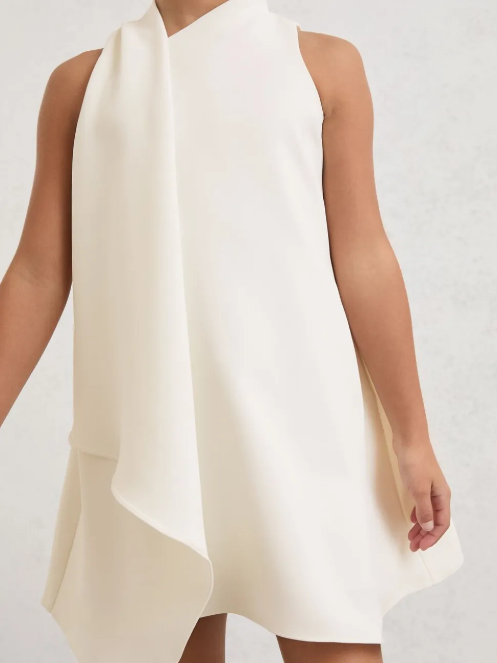 Reiss Zoe Draped Sleeveless Shift Dress