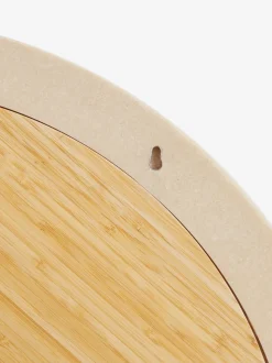 Resin Ribbed Round Wall Mirror