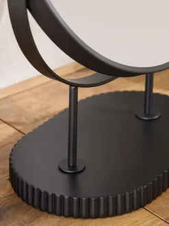 Resin Ribbed 5x Magnification Dressing Table Mirror