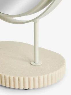 Resin Ribbed 5x Magnification Dressing Table Mirror