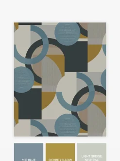 Retro Geometric Shapes 10M Wallpaper