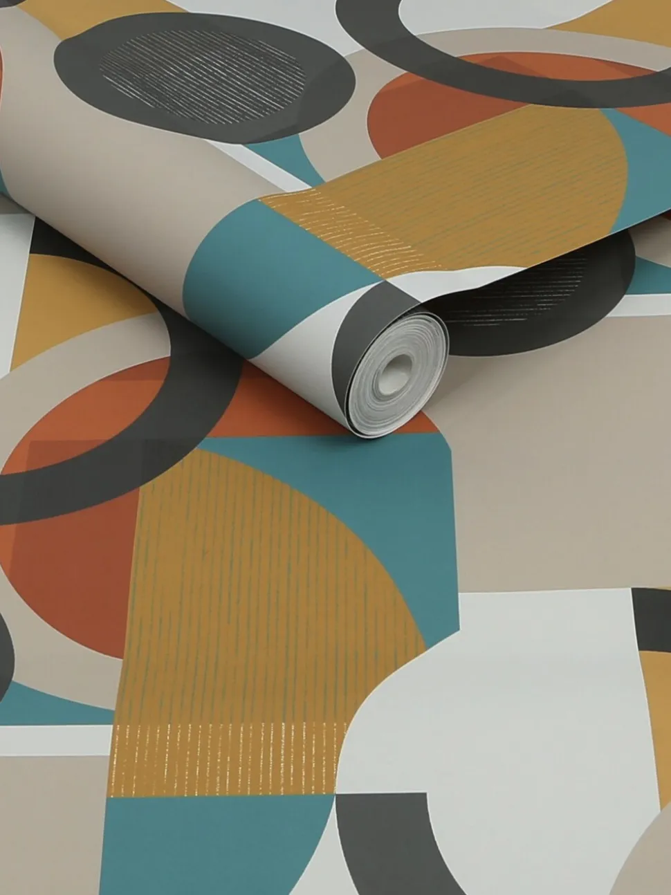 Retro Geometric Shapes 10M Wallpaper