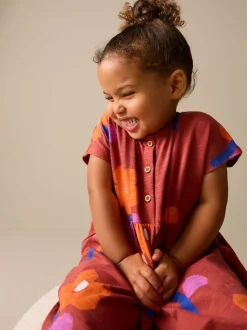 Retro Orange - Jersey Dress (3mths-7yrs)