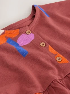 Retro Orange - Jersey Dress (3mths-7yrs)