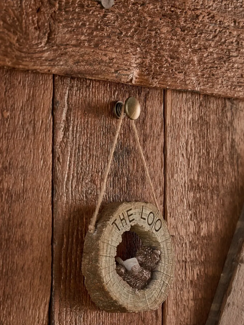 Reversable Hanging Bathroom Sign