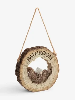 Reversable Hanging Bathroom Sign