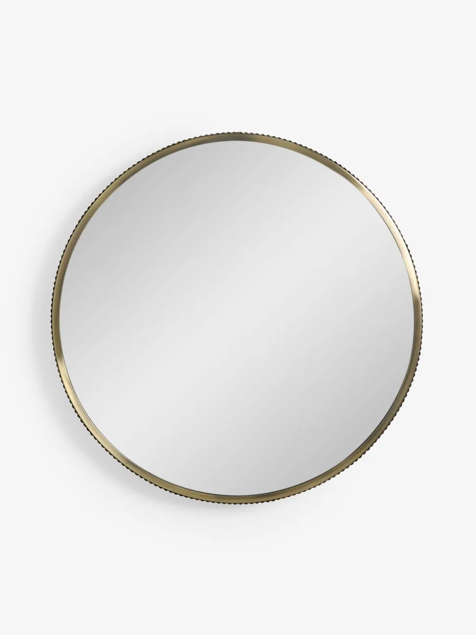 Rib Round Bathroom Wall Mirror