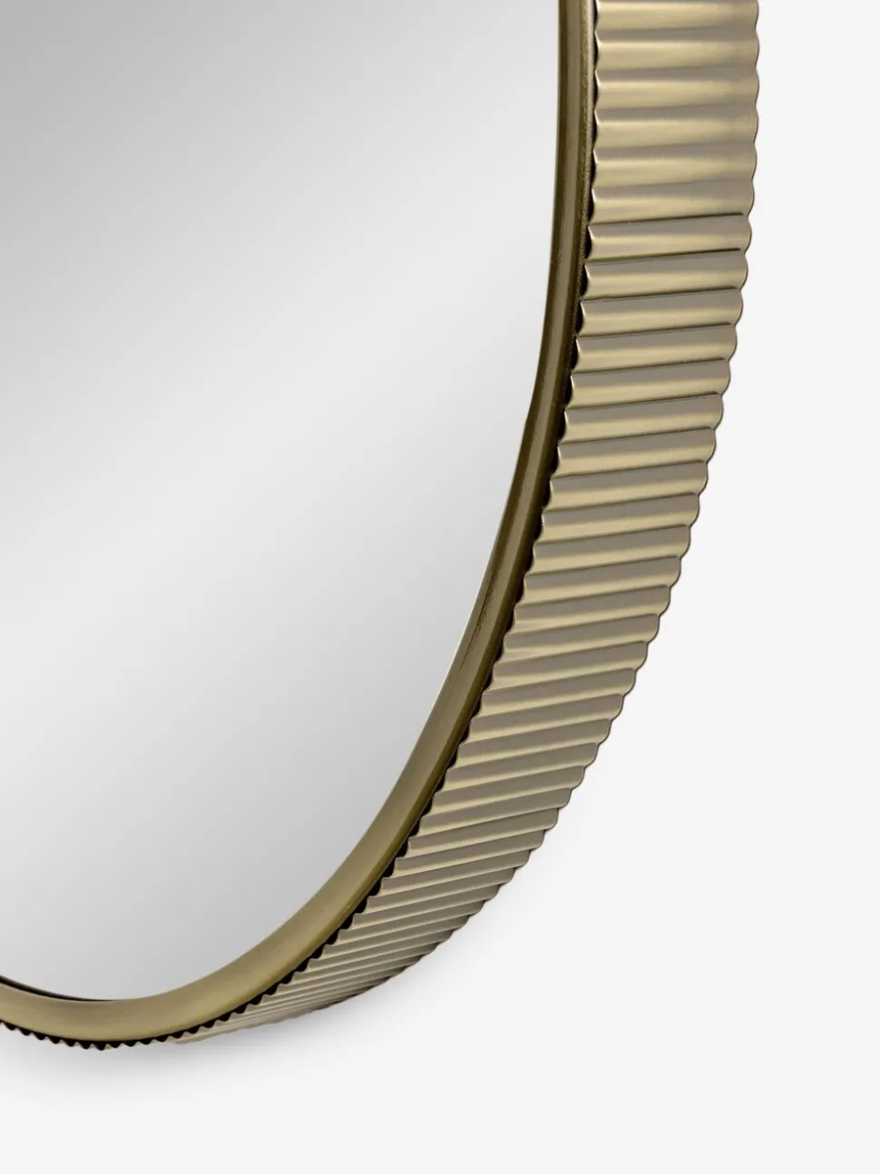 Rib Round Bathroom Wall Mirror